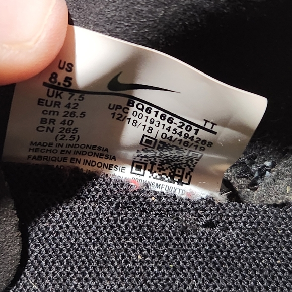 Nike REACT ELement 55 Pumice Gray/black Running Sneaker Size 8.5 - Picture 3 of 16